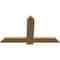 Ekena Millwork Eugene Smooth Timber Gable Bracket, Western Red Cedar, 48"W x 28"H x 1 1/2"D x 5 1/2"F, 14/12 Pitch GBW048X28X0206EUG00SWR - alternate 5
